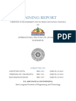 Training Report: Submitted in Requirement For Six Weeks Industrial Training