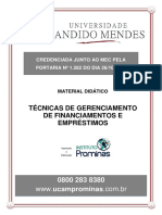 Técnicas de Gerenciamento de Financiamentos E Empréstimos