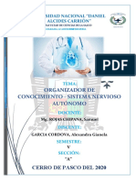 Organizador de Conocimiento - Sistema Nervioso Autónomo - Farmacología - V Semestre - (Garcia Cordova, Alexandra Gianela)