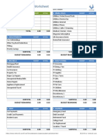 Zero-Based Budget Worksheet: 1. Income 5. Small Bills