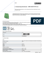 Resistance Thermometer Measuring Transducer - MINI MCR-RTD-UI-NC - 2902849