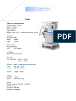 Comen Bilanx AX-600 Anesthesia Machine - EN - V1.0