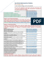 Operations Research (17ME81) Notes and Video Links From Sadashiv Bellubbi