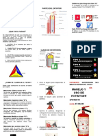 Triptico de Uso de Extintores