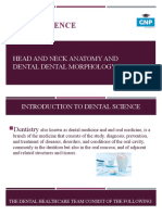 Dental Science: Head and Neck Anatomy and Dental Dental Morphology