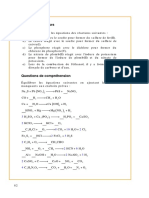 Exercices Équations Chimiques