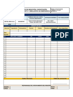 VTP-SST-For-008 Registro de Inducción, Capacitación, Entrenamiento y Simulacros de Emergencia