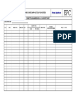 Bs Tech: Electrodes Issue and Return Register