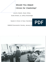 When Should You Adjust Standard Errors For Clustering?: Alberto Abadie, Susan Athey, Guido Imbens, & Jeffrey Wooldridge