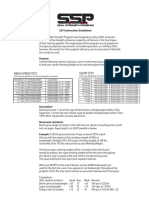 Bench Press Test Squat Test: SSP Instruction Guidelines