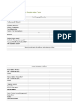 TMHS Supplier Registration Form: Year Currency & Amount