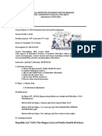Makilala Institute of Science and Technology: Republic Act 7305: The Magna Carta of Public Health Workers