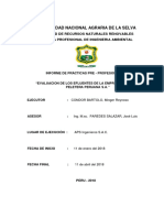 Evaluacion de Los Efluentes de La Empresa Industria Curtiembre.