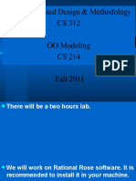 Object-Oriented Design & Methodology CS 312 OO Modeling CS 214 Fall 2011