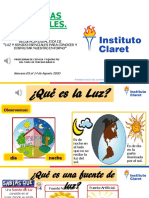 Luz y Sonido 3° Básico Del 03 Al 14 de Agosto