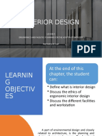 Interior Design: Lesson 5 Ergonomics and Facilities Planning For The Hospitality Industry