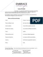 Locus of Control Worksheet