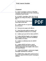 EXTENDED Well Control Checklist