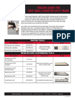 Tooling Chart For SDSF Small Diameter Split Frame: Parting Tools