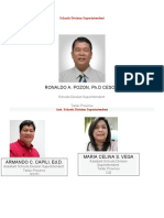 Ronaldo A. Pozon, PH.D Ceso V: Schools Division Superintendent