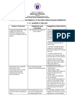 Interventions Made On Feedback of Teacher 2020 2021