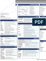 CSS Help Sheet