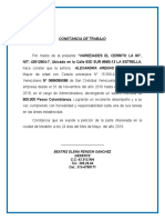 Carta de Trabajo