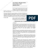 Clarification, Separation, Bactofugation and Standardization