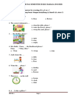 Naskah Pas Semester Ii KKG Bahasa Inggris: BIG Kls 1