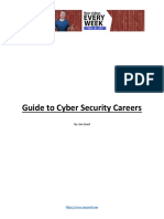 Guide To Cyber Security Careers: By: Jon Good