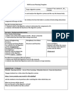 Digestive System Lesson Plan