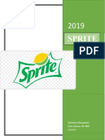 Sprite: Marketing Management Sania Qayyum 18L-0063