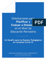 Orientaciones para Planificar y Evaluar A Distancia EP