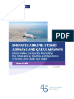 Emirates Airline, Etihad Airways and Qatar Airways