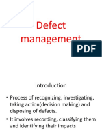 Defect Management