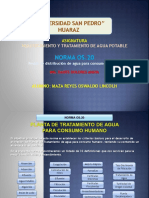 Norma Os. 0.20 Plantas de Tratamiento de Agua para Consumo Humano