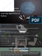 Customer Churn Prediction in Telecom Industry Using Machine Learning Algorithms in Python