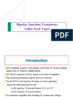 Bipolar Junction Transistors Talha Syed Naqvi