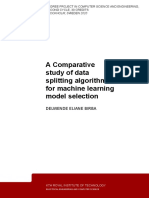 A Comparative Study of Data Splitting Algorithms For Machine Learning Model Selection