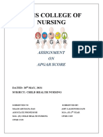 Cpms College of Nursing: Assignment ON Apgar Score