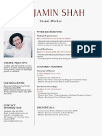 Simple Social Worker Resume