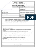 Thermal Engineering-II LESSON PLAN