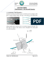 Chapter Three Elementary Fluid Dynamics-The Bernoulli Equation 3.1 Elementary Fluid Dynamics