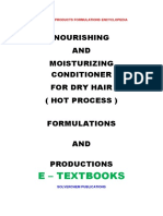 Nourishing and Moisturizing Conditioner For Dry Hair Hot Process Formulation and Production e Book