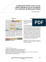 La Educación Física Como Eje de Investigación Educativa