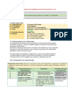 Experiencia de Aprendizaje #03 Ciclo VII (3.° y 4.° de Secundaria)