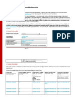 Checklist Course Descriptions Fse Mathematics