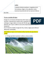 Guía de Ciencias Naturales Uso y Cuidado Del Agua