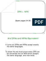 Dfa Nfa: Sipser Pages 54-58