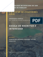 Escala de Magnitud e Intensidad